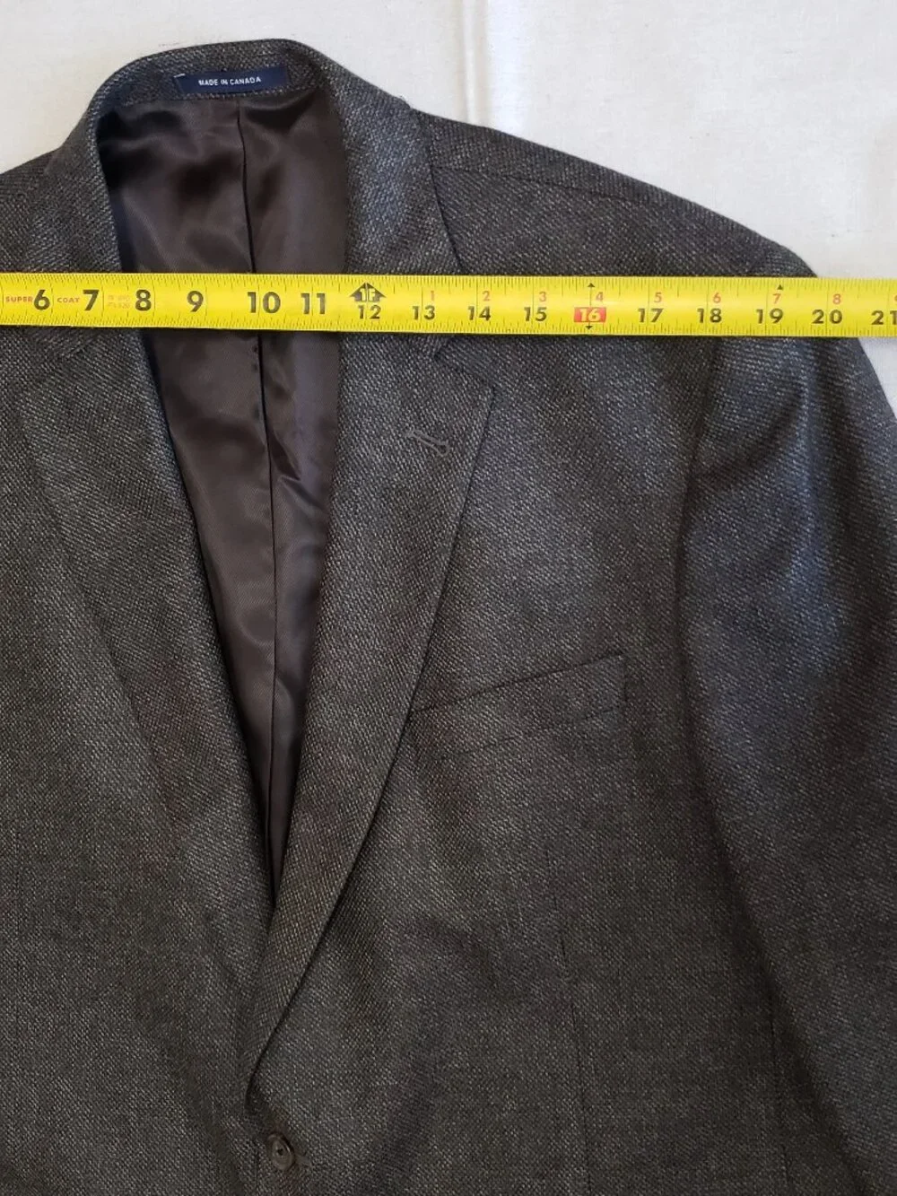 Daniel Cremieux Men's 48L Gray Tweed Wool Sports Coat Jacket Blazer Herringbone